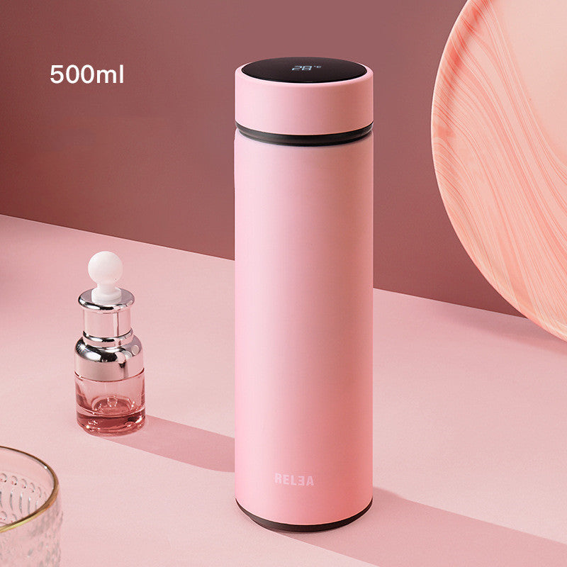 500ml Edelstahl Trinkflasche mit Temperatur Display