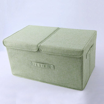 Staubox aus Baumwolle und Leinen